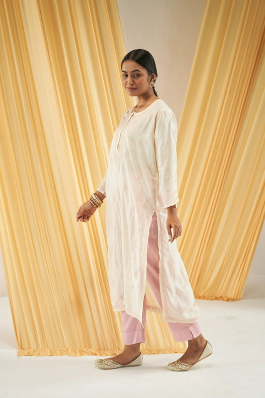 Ivory Silk Kurta