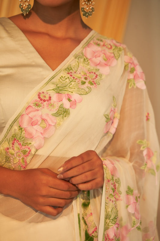 Chiffon Gulmohar Saree