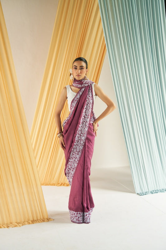 Mulberry Silk Antique Border Saree